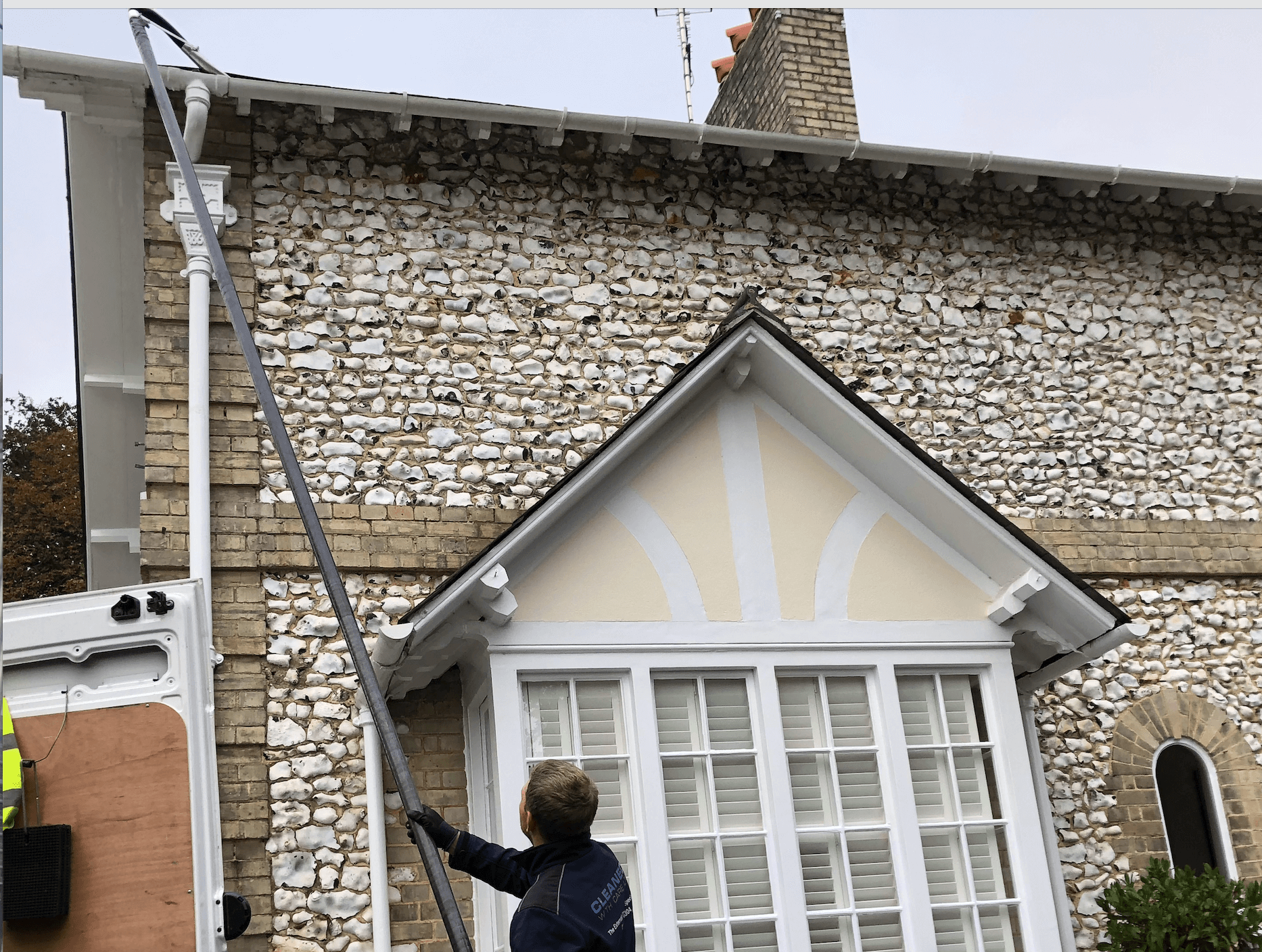 Professional gutter cleaning tools and equipment used by The Roof Moss Cleaners in Caterham